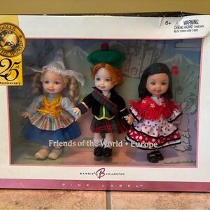 Barbie Collector Europe Friends Dolls Set-25th Anniversary NIB